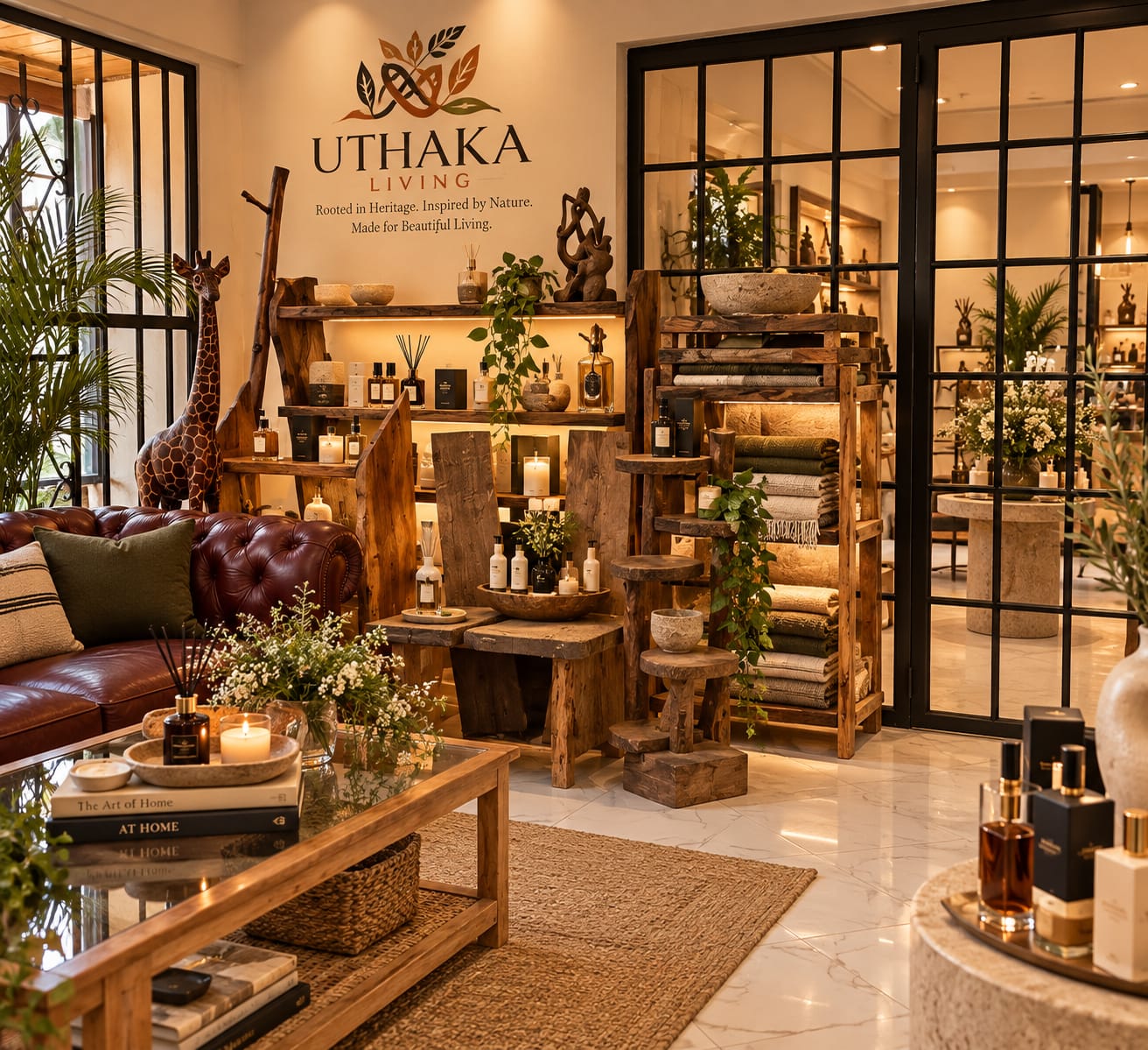 Inside the Uthaka Living boutique
